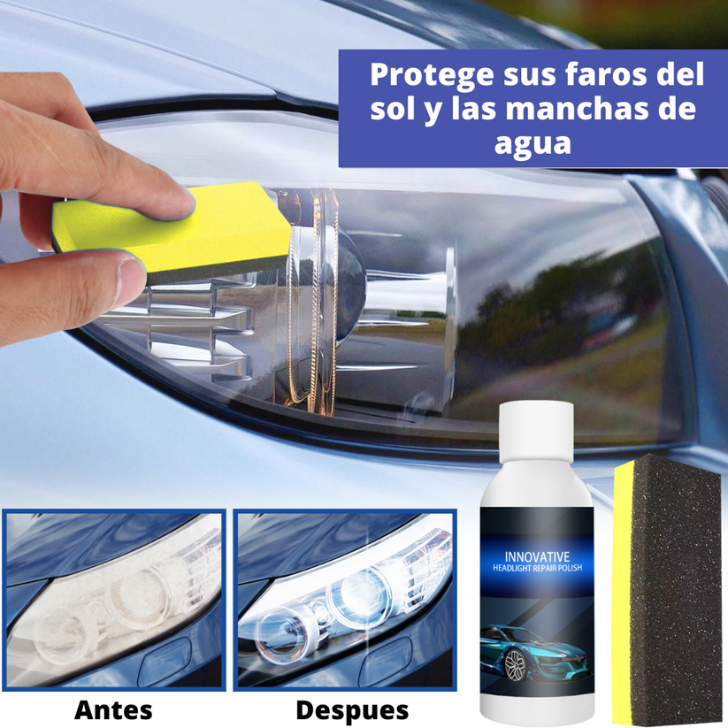 CLEAN LIGHT- PRO Líquido Reparador de Faros de Coche 50ml